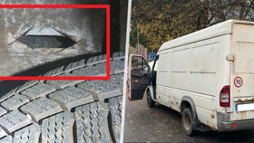 Zadržená podezřelá dodávka ve Svitavách