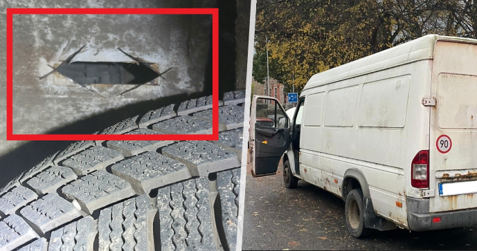 Zadržená podezřelá dodávka ve Svitavách