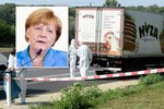 Německou kancléřku zhrozil nález dodávky s těly uprchlíků