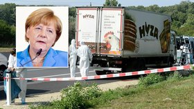 Německou kancléřku zhrozil nález dodávky s těly uprchlíků