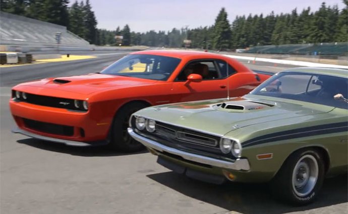 Dodge Challenger: Ročník 1971 vs. nový Hellcat (video)