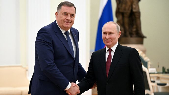 Milorad Dodik s Vladimirem Putinem