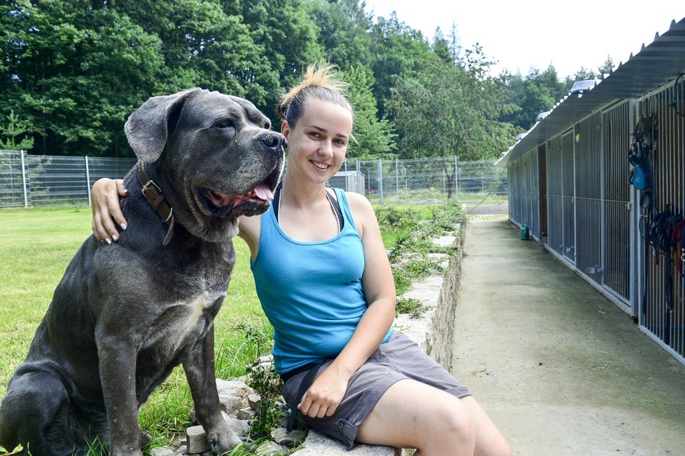 Ředitelka obdarovaného útulku Dogpoint Michaela Zemánková