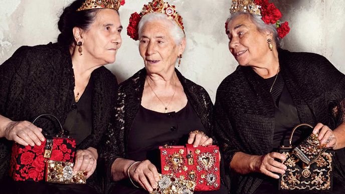 Krásná reklama - Dolce & Gabbana vsadila na příjemné staré dámy