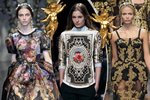 V barokním duchu se letos nesly přehlídky Dolce & Gabbana i Balmain.
