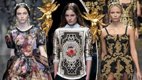 V barokním duchu se letos nesly přehlídky Dolce & Gabbana i Balmain.