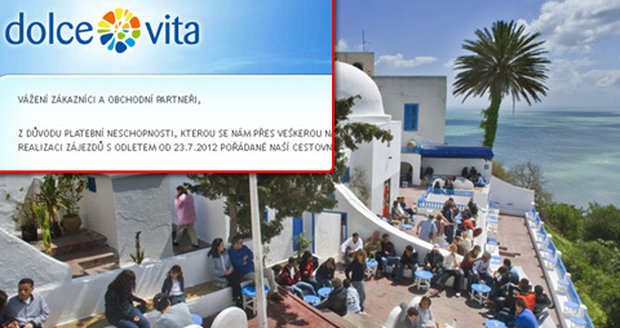 Zkrachovala další cestovní kancelář: Dolce Vita, zaměřující se především na zájezdy do Tuniska