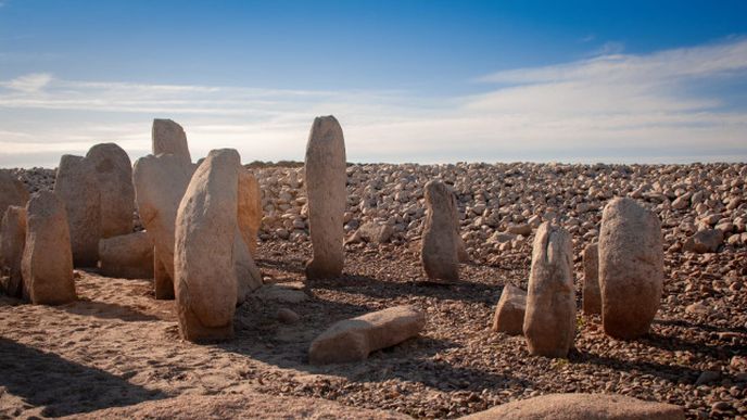 Kameny Dolmen de Guadalperal, které jsou odborníky přirovnávány k britskému Stonehenge, byly kvůli nádrži na březích řeky Tajo pod vodou 56 let. 