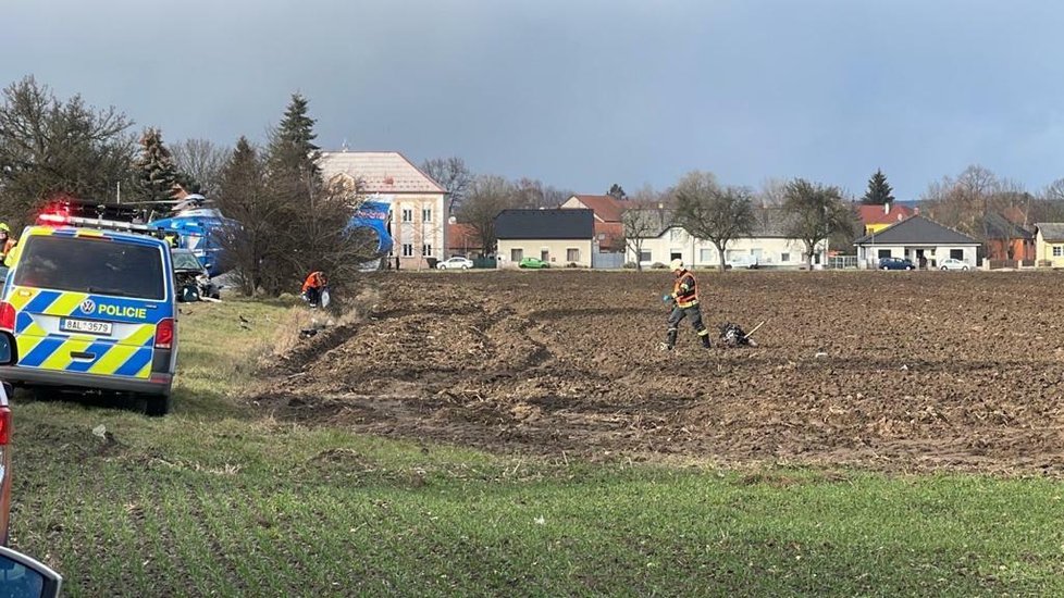 Dopravní nehoda u Dolních Beřkovic