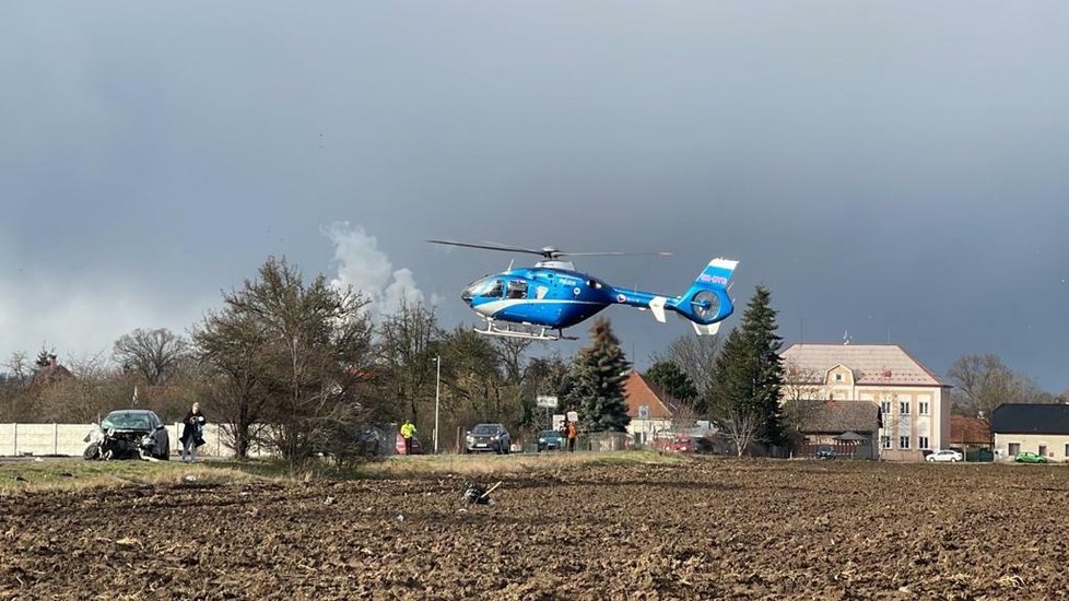 Dopravní nehoda u Dolních Beřkovic