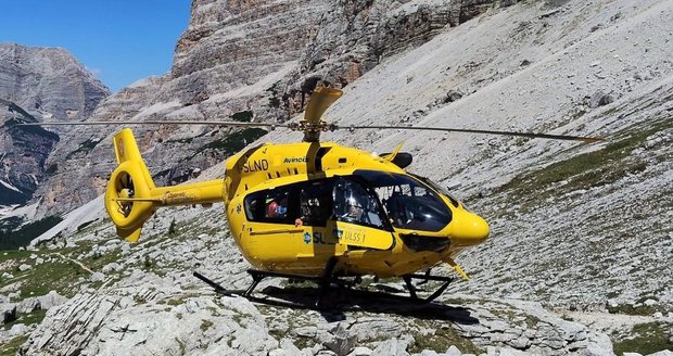 Záchranná akce v italských Dolomitech