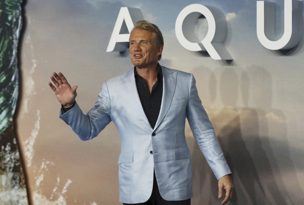 Dolph Lundgren na premiéře nového filmu Aquaman