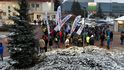 Demonstrace zaměstnanců Severočeských dolů Demonstrace zaměstnanců Severočeských dolů