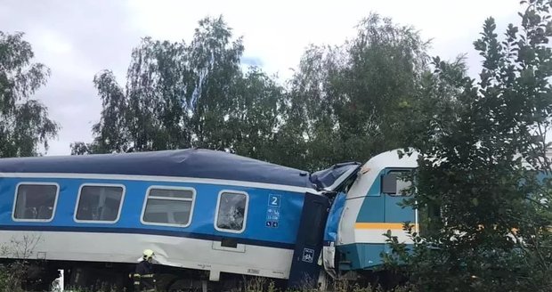 Srážka vlaků u Domažlic. 