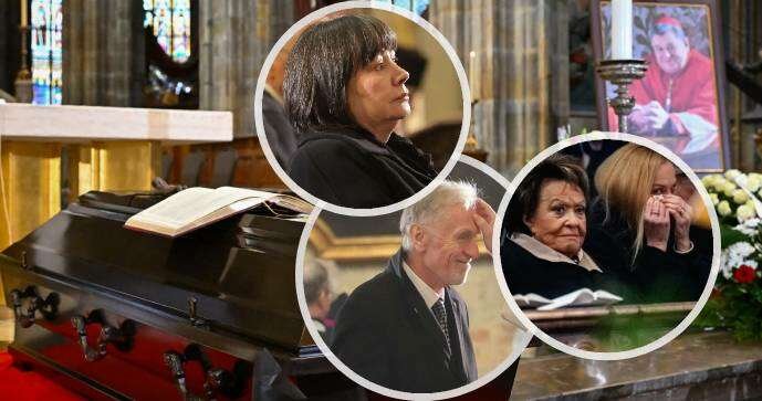 Pohřeb kardinála Dominika Duky: Zemanová, Topolánek, Bohdalová i Kuchařová (15.11.2025)