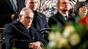 Miloš Zeman na pohřbu Dominika Duky (15.11.2025)