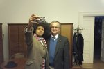 Selfie s Miroslavem Kalouskem. Teplický radní Dominik Feri uspěl v komunálkách v barvách TOP 09.