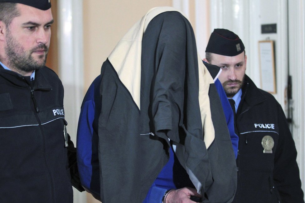 Jaromír Š. u soudu při rozhodování o vazbě.