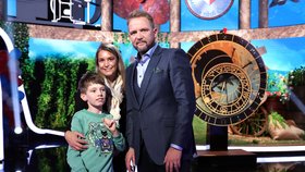 S maminkou a Liborem Boučkem v kulisách jeho milovaného pořadu.