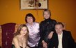 Dominika Gottová s rodiči a Ivanou Gottovou