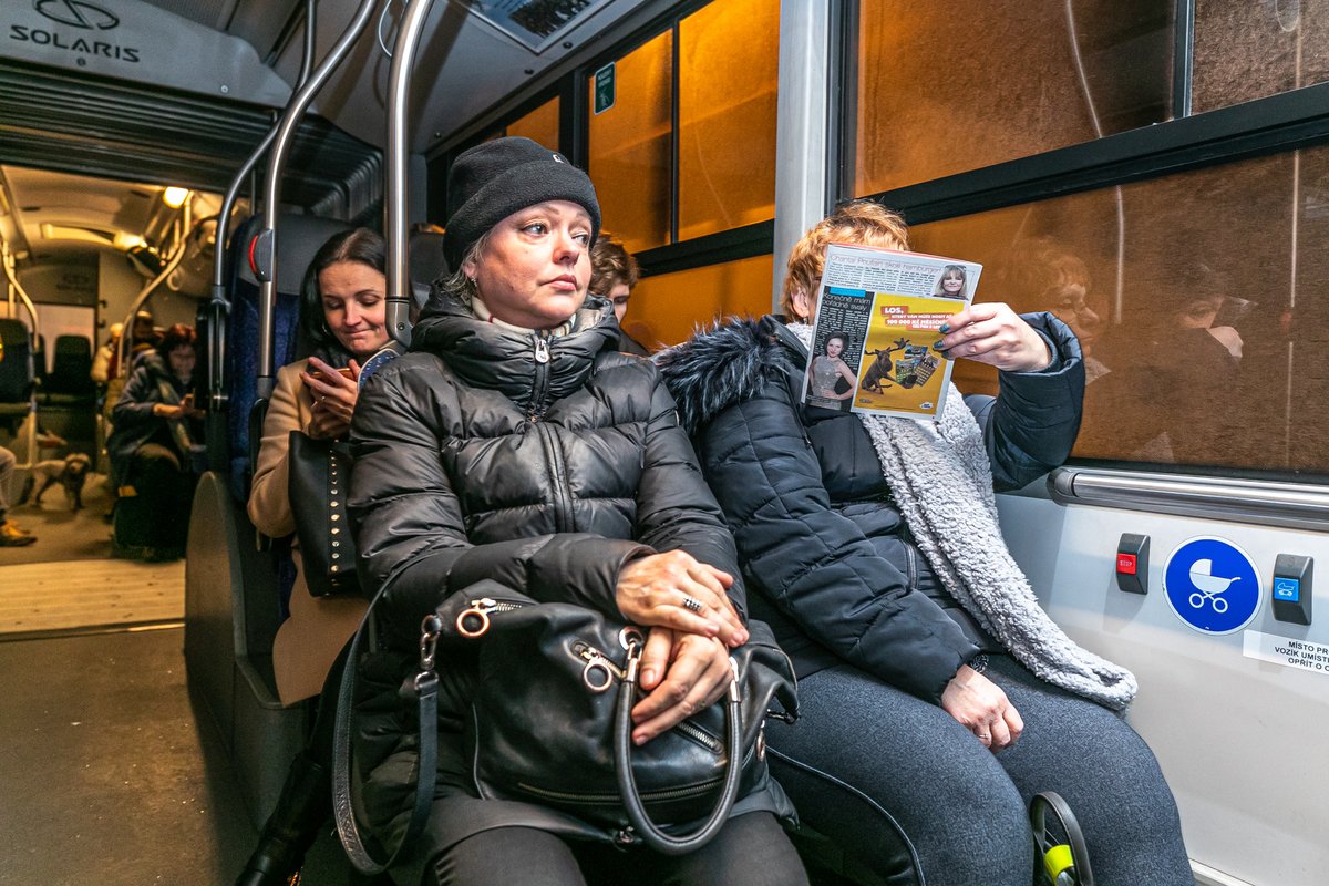 Dominika Gottová v autobusu