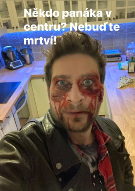 Marek Němec na halloweenské párty