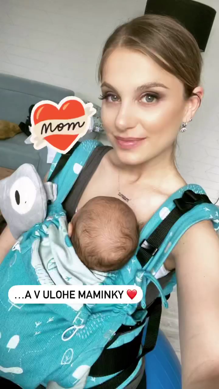 Dominika Stará a malý Miško