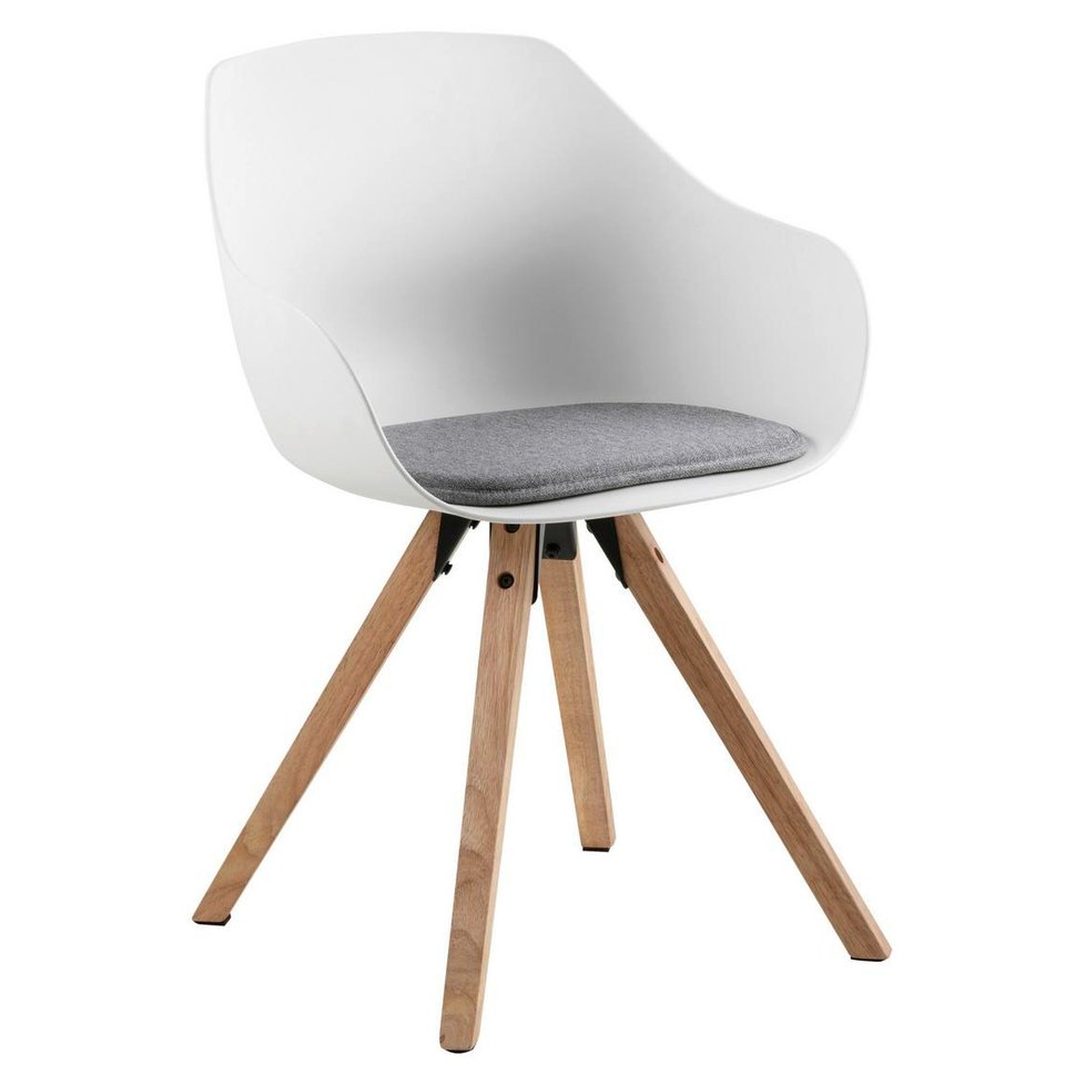 Jídelní židle Tina, plast, dřevo, textil, 2079 Kč, mobelix.cz