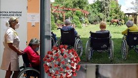 Domovy pro seniory „drží“ dobrovolníci. V Česku přibývá 1600 nakažených důchodců denně.