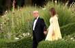 Donald Trump a Melania Trumpová na návštěvě Velké Británie. Setkali se s premiérkou Theresou Mayovou a jejím manželem Philipem 12.7. 2018