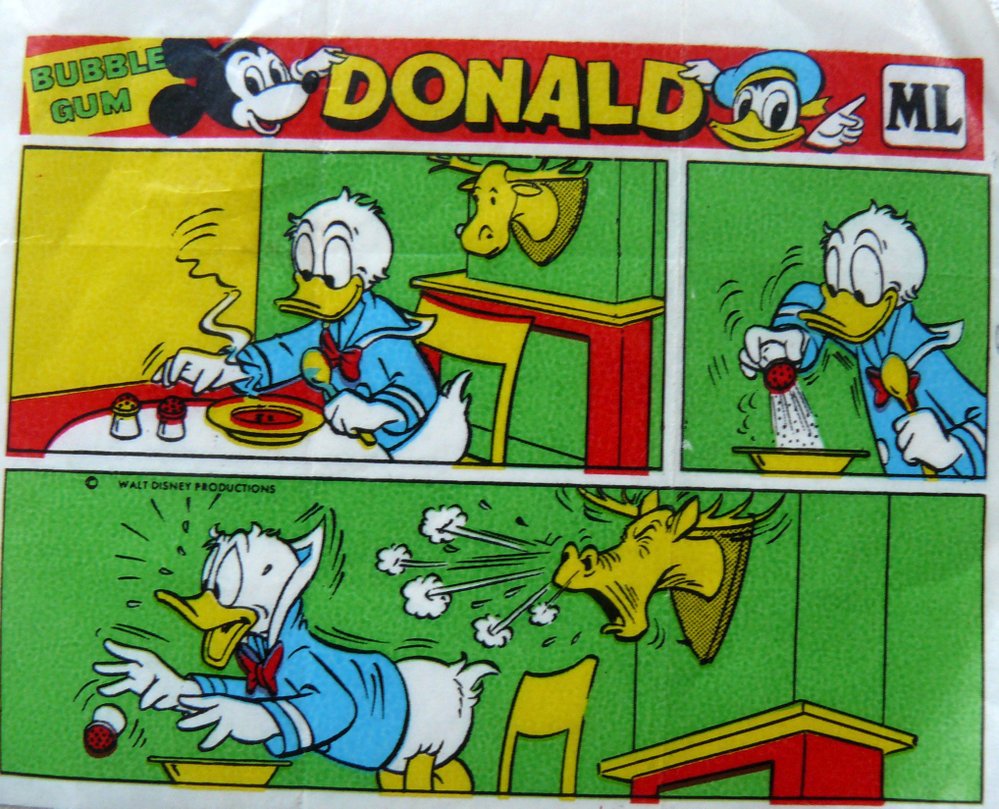 Donald, podle kterého se jmenovaly i žvýkačky s komiksem