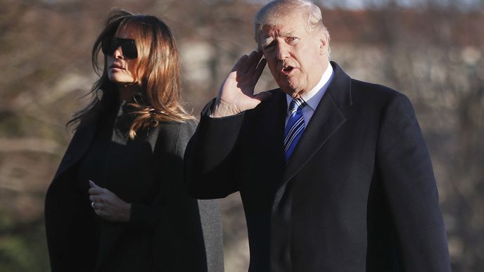 Americký prezident Donald Trump společně se svojí manželkou Melanií.