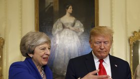 Donald Trump a Theresa Mayová (4. 6. 2019)