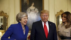 Donald Trump a Theresa Mayová (4. 6. 2019)