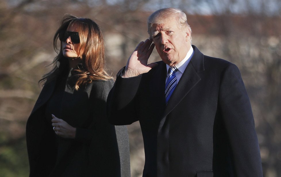 Americký prezident Donald Trump společně se svojí manželkou Melanií.