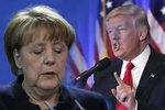 Trump kritizoval Merkelovou, kancléřka svou politikou otevřenosti vůči nelegálním migrantům prý udělala katastrofální chybu.