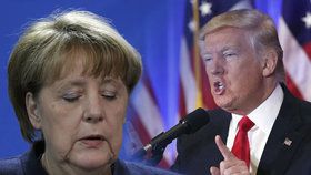 Trump kritizoval Merkelovou, kancléřka svou politikou otevřenosti vůči nelegálním migrantům prý udělala katastrofální chybu.
