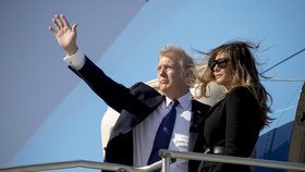Melania Trumpová doprovodila do Jižní Korey svého muže Donalda.