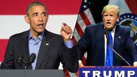 Donald Trump (vpravo) chce nechat prošetřit počínání prezidenta Baracka Obamy.