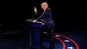 Americký prezident Donald Trump během poslední debaty před volbami (23.10.2020)
