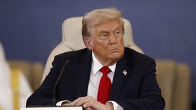 Prezident USA Donald Trump na summitu v Egyptě