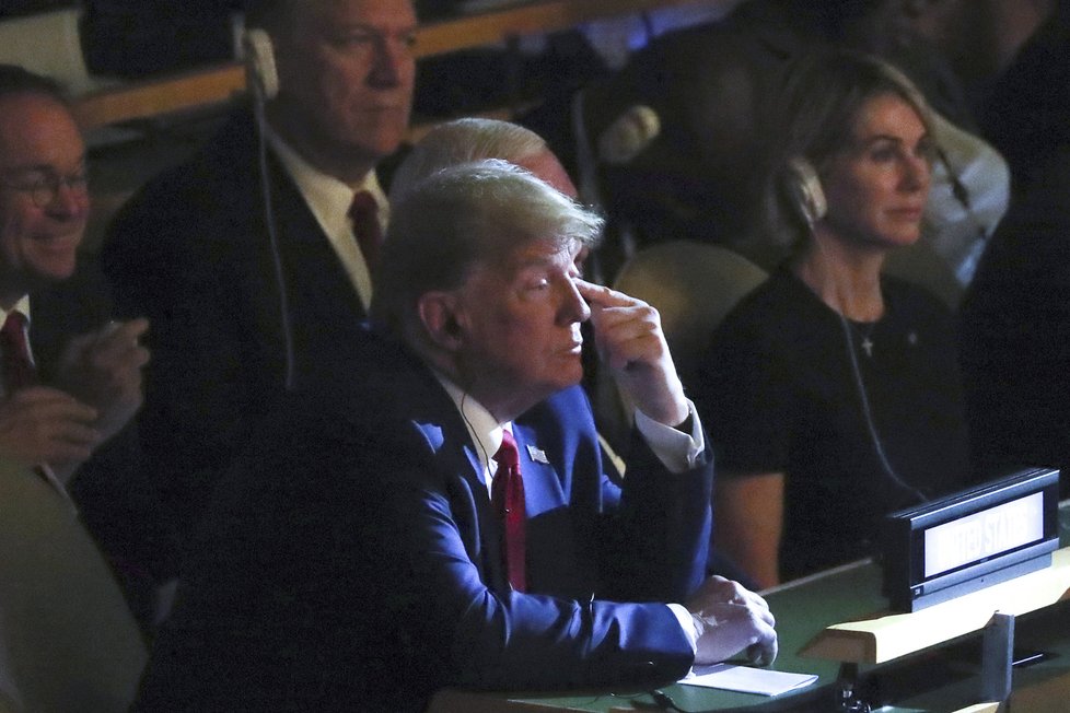 Prezident USA Donald Trump na klimatickém summitu.