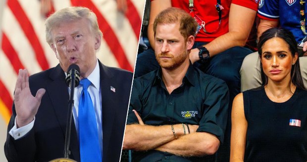 Donald Trump si nebral servítky a zkritizoval Harryho a Meghan
