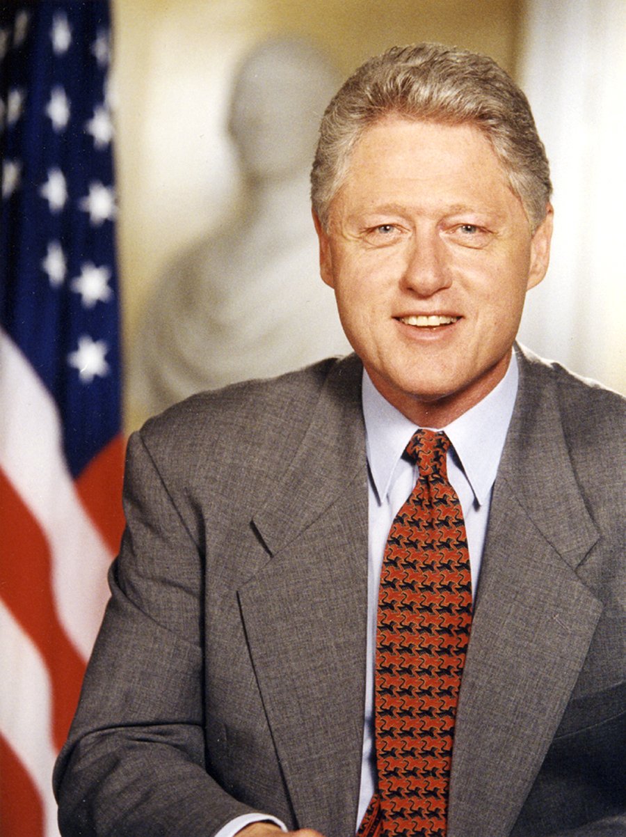 Bill Clinton. 1993 Nástup do funkce (46 let).