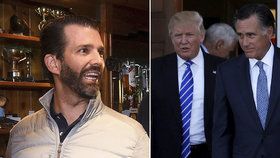 Donald Trump junior se pustil zostra do republikána Mitta Romneyho, který během impeachmentu hlasoval proti jeho otci