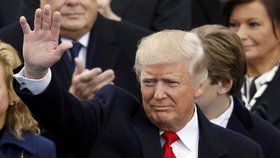 Donald Trump na svém inauguračním ceremoniálu