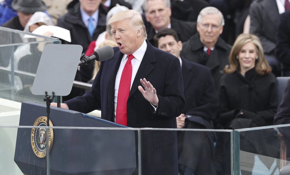 Donald Trump přednesl svoji první řeč jako prezident Spojených států amerických.