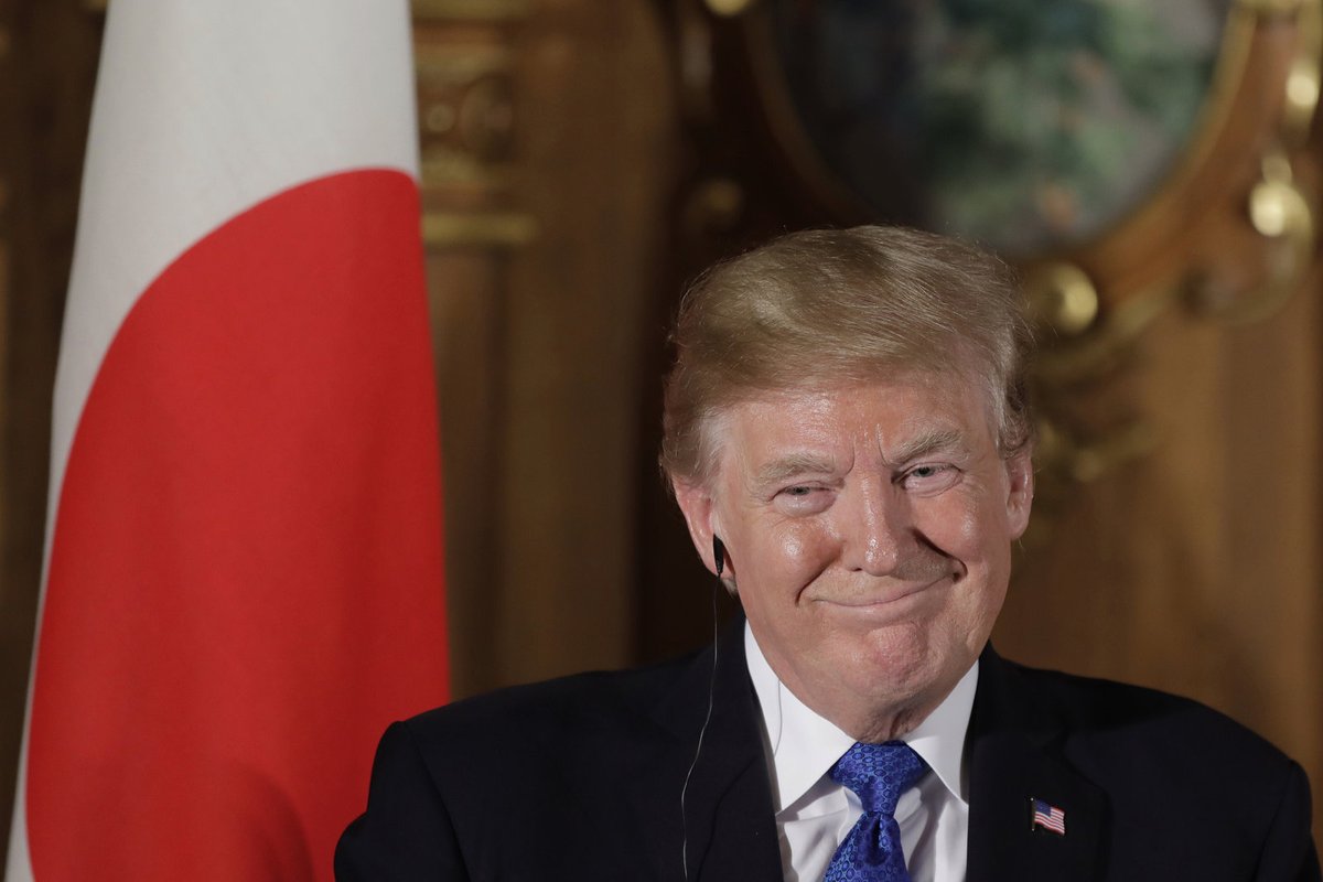 Donald Trump v Japonsku.