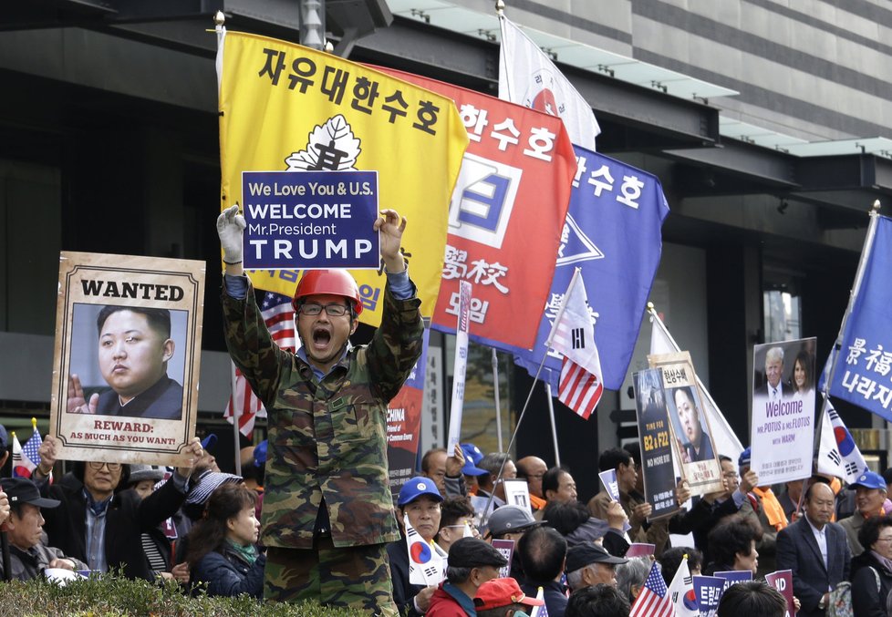 Donald Trump v Japonsku.