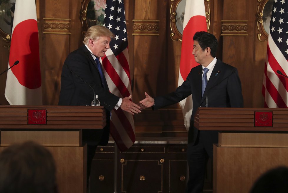 Donald Trump v Japonsku.